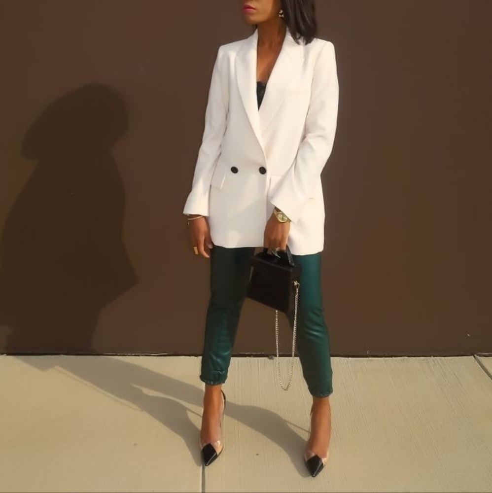 Zara medium double  breast blazer.
